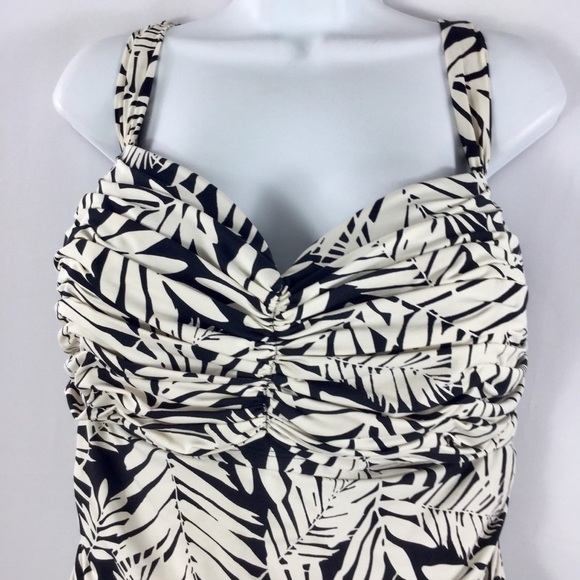 Bleu by Rod Beattie Plus Size Urban Oasis Printed One-Piece Swimsuit Size 20W - Picture 4 of 10
